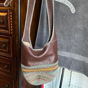 The Sak Brown and Multicolor Shoulder Bag